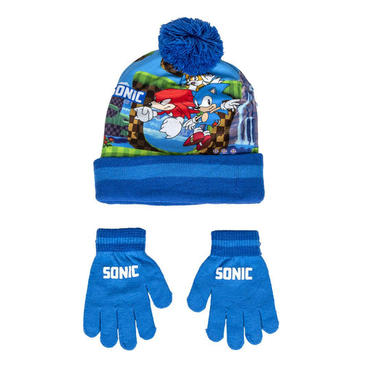Mütze und Handschuhe Sonic